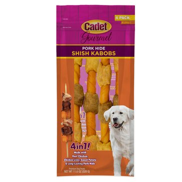 Cadet Pork Hide Shish Kabobs Treats