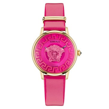 Versace Women's Medusa Alchemy Leather Strap Watch