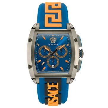 Versace Men's Dominus Silicone Strap Watch