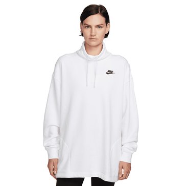 Nike Women's NSW Club Fleece Oversized Mock Sweatshirt