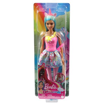 Barbie Dreamtopia Unicorn with Pink Horn Pink and Blue Hair