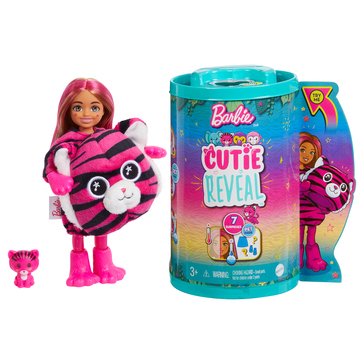 Barbie Cutie Reveal Jungle Series Chelsea Tiger Doll
