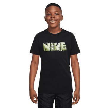 Nike Big Boys' Swoosh Footwear Short Sleeve Tee