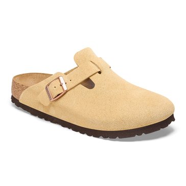 Birkenstock Women's Boston Suede Leather Clog, Narrow