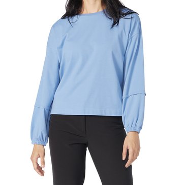 Yarn & Sea Women's Elbow Sleeve Jersey Volume Sleeve Top