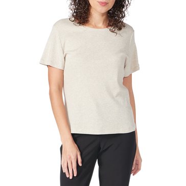 Yarn & Sea Women's Short Sleeve Fine Ribbed Layering Tee