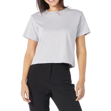 Yarn & Sea Women's Short Sleeve Crew Neck Cropped Tee