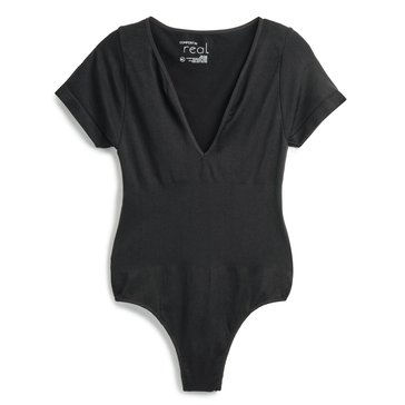 Real Thong Plunge Tee Bodysuit