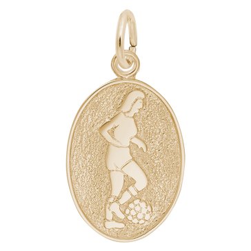 Rembrandt Charms Female Soccer Charm