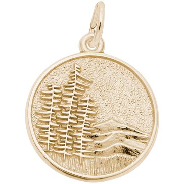 Rembrandt Charms Mountain Scene Charm
