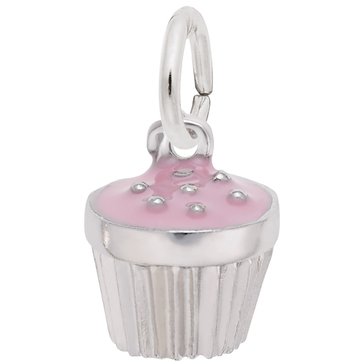 Rembrandt Charms Pink Cupcake Charm
