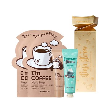 TonyMoly Deja Brew Im Coffee Mask and Hand Cream Set