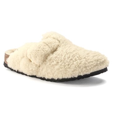 Birkenstock Women's Boston Big Buckle Teddy Shearling Clog