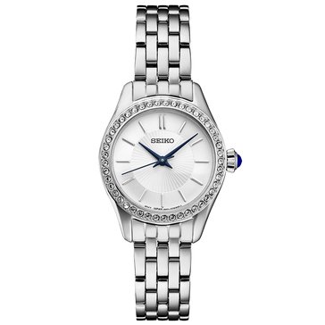 Seiko Women's Crystals Sterling Silver Quartz Watch