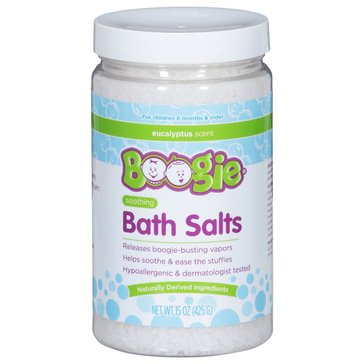 Boogie Wipes Eucalyptus Bath Salts Jar