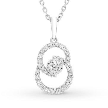 1/4 cttw Diamond Encircled by Love Pendant