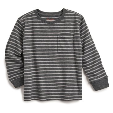 Liberty & Valor Little Boys' Simple Stripe Long Sleeve Tee