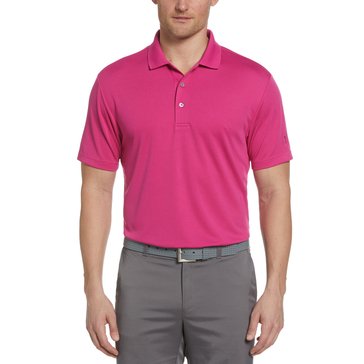 PGA Tour Men's Short Sleeve Airflux Solid Mesh Polo