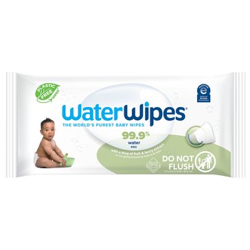 WaterWipes Biodegradable Original Textured Clean Toddler and Baby Wipes, Fragrance Free