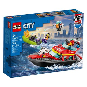 LEGO City Fire Rescue Boat Building Set (60373)