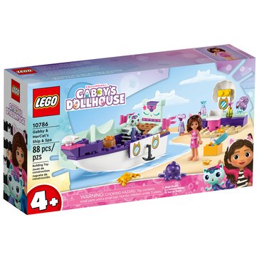 LEGO Gabbys Dollhouse Gabby MerCats Ship Spa Building Set 10786