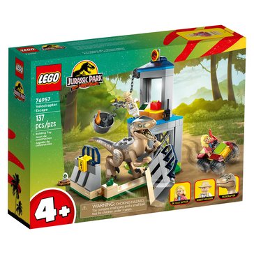 LEGO Jurassic World Velociraptor Escape Building Set 76957