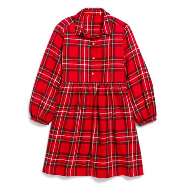 Old Navy Big Girls' Plaid Shirt Dress