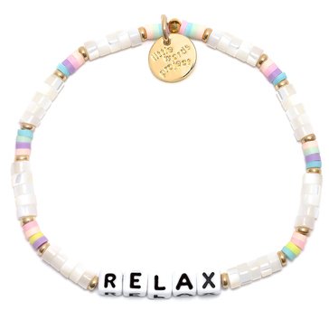 Little Words Project Relax Beaded Stretch Bracelet