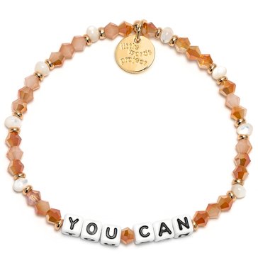 Little Words Project You Can Beaded Stretch Bracelet
