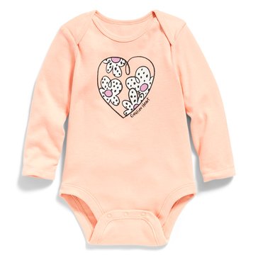 Old Navy Baby Girls Long Sleeve Graphic Bodysuit