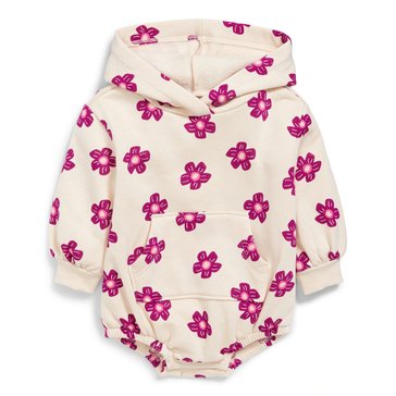 Old Navy Baby Girls Fleece Hooded Bubble Suit