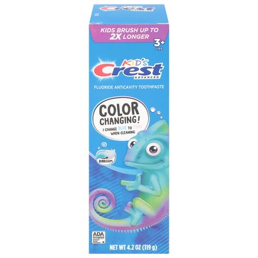 Crest Advanced Kids Fluoride Bubblegum Toothpaste