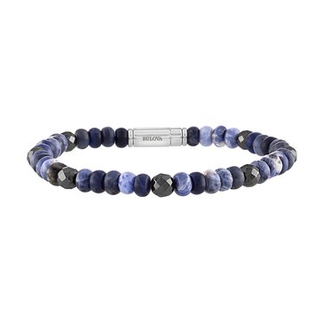 Bulova Men's Marine Star Beaded Bracelet