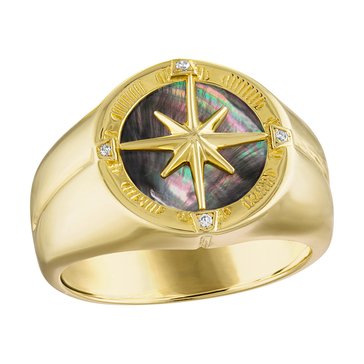 Bulova Men's Marine Star 1/10 cttw Diamond Ring
