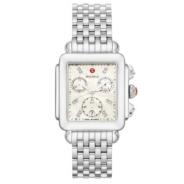 Michele Women's Deco Diamond Dial Watch