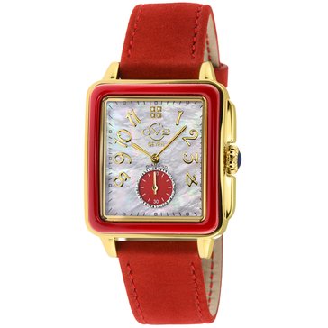 Gevril Women's GV2 Bari Leather Strap Watch