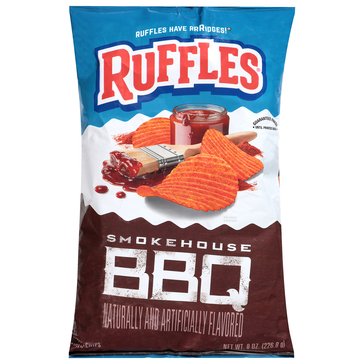 Ruffles XXL Smokehouse BBQ Chips, 8oz