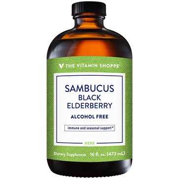 The Vitamin Shoppe Sambucus Black Elderberry Liquid, 16oz