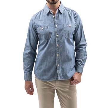 Devil-Dog Men's Long Sleeve Chambray Shirt