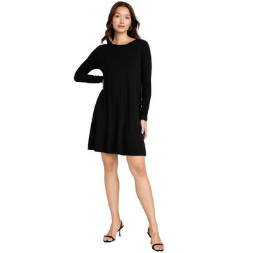 Old Navy Women's Long Sleeve Knit Swing Mini Dress