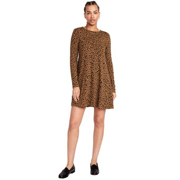 Old Navy Women's Long Sleeve Knit Swing Mini Dress