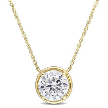 Sofia B 2 ct Created Moissanite Circular Pendant