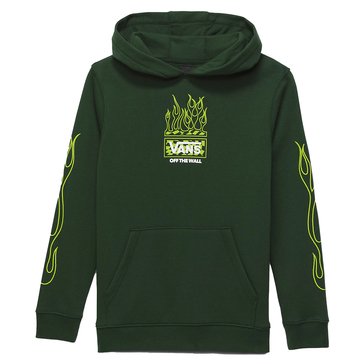 Vans Big Boys Neon Flames Pull Over Hoodie