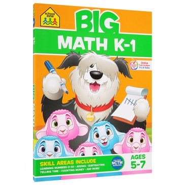 School Zone Math K-1 Big Workbook