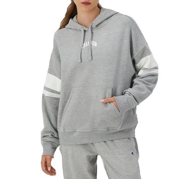 Champion Women's Powerblend Stripe Sleeve Hoodie