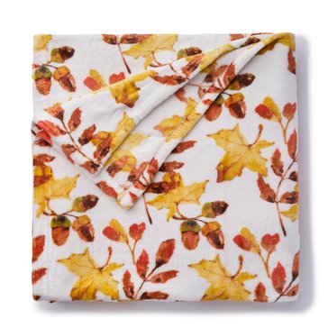 Harbor Home Harvest Autumn Time Leaves Throw
