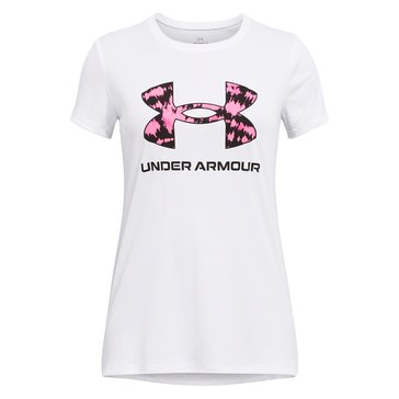 Under Armour Big Girls' Print Fill Logo Tee