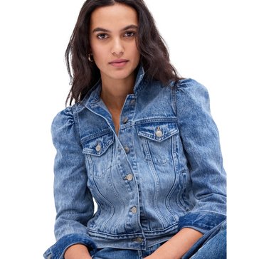 Gap Women Puff Denim Jacket