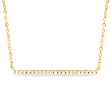 Minimalist Diamond Bar Necklace