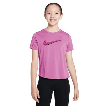 Nike Big Girls' Animal Warp Logo Graphic Tee